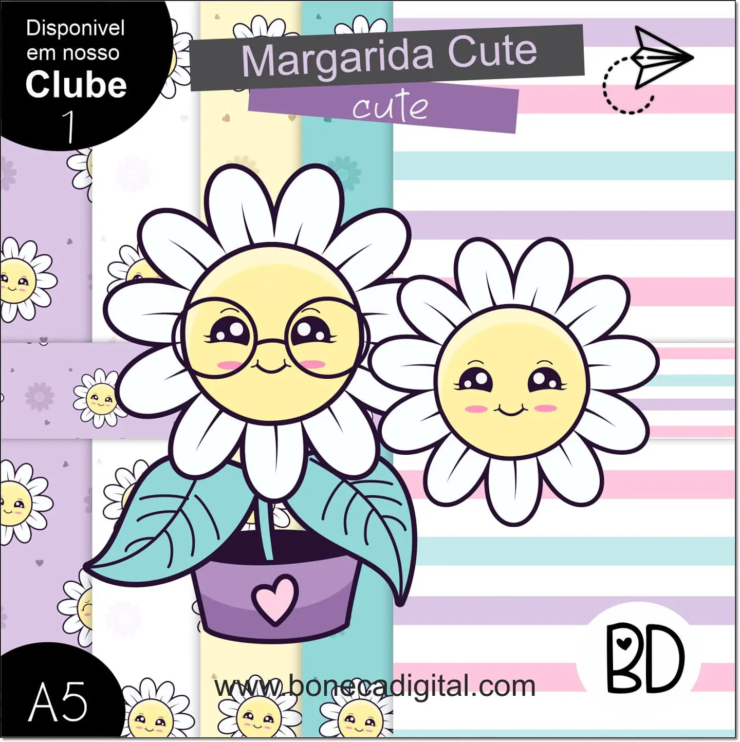 Kit Digital Margarida Cute 4 1