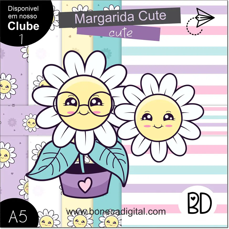 Kit Digital Margarida Cute 4 1