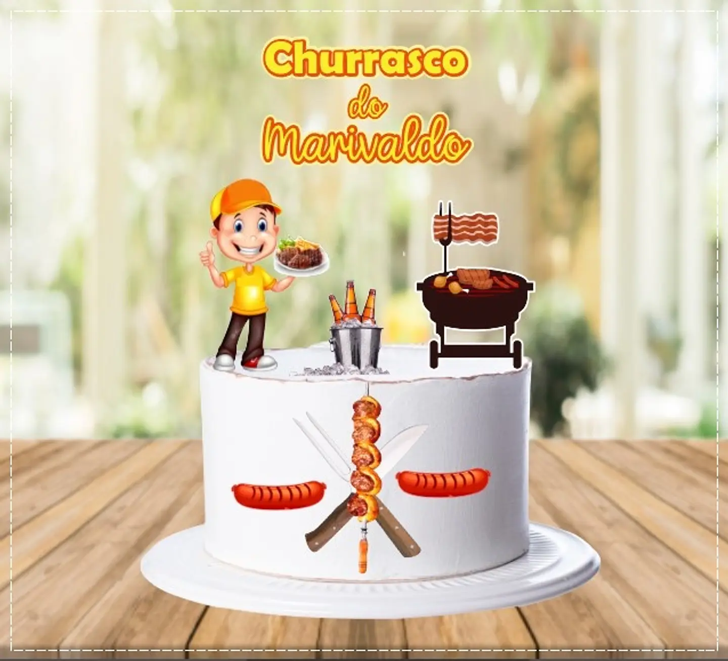 Arquivo de Corte Topo de Bolo Churrasco 21 1