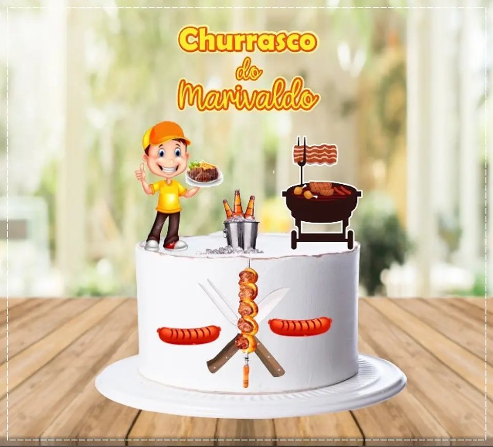 Arquivo de Corte Topo de Bolo Churrasco 21 1