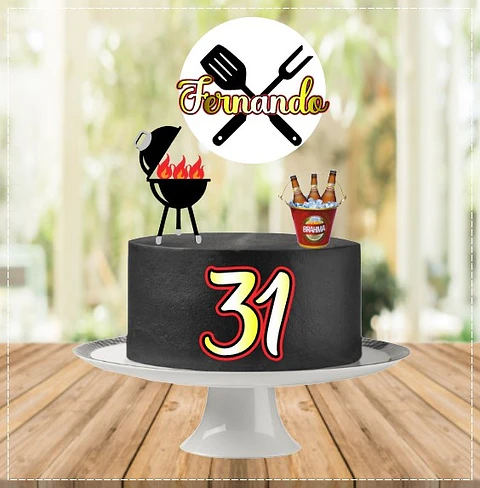 Arquivo de Corte Topo de Bolo Churrasco 20
