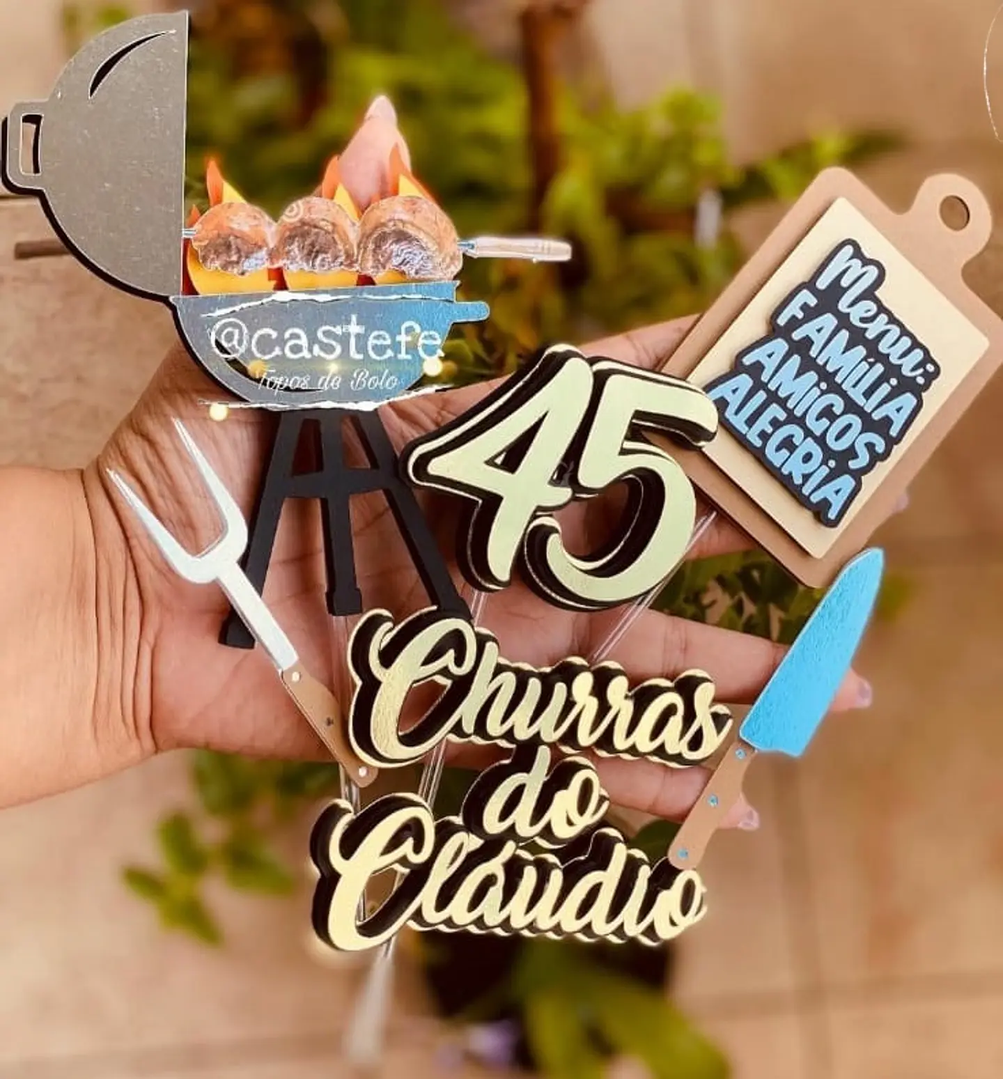 Arquivo de Corte Topo de Bolo Churrasco 7 1