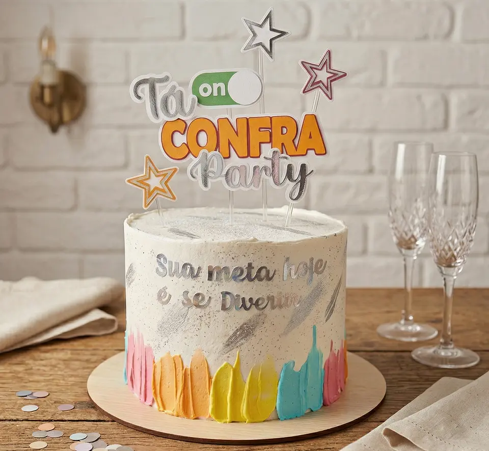Arquivo de Corte Topo de Bolo Confraternização 1 1