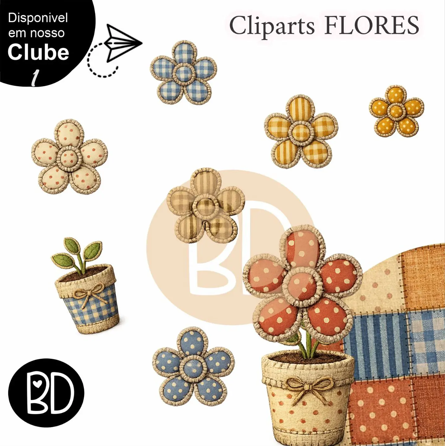 Kit Digital Cliparts Flores 2 6 1
