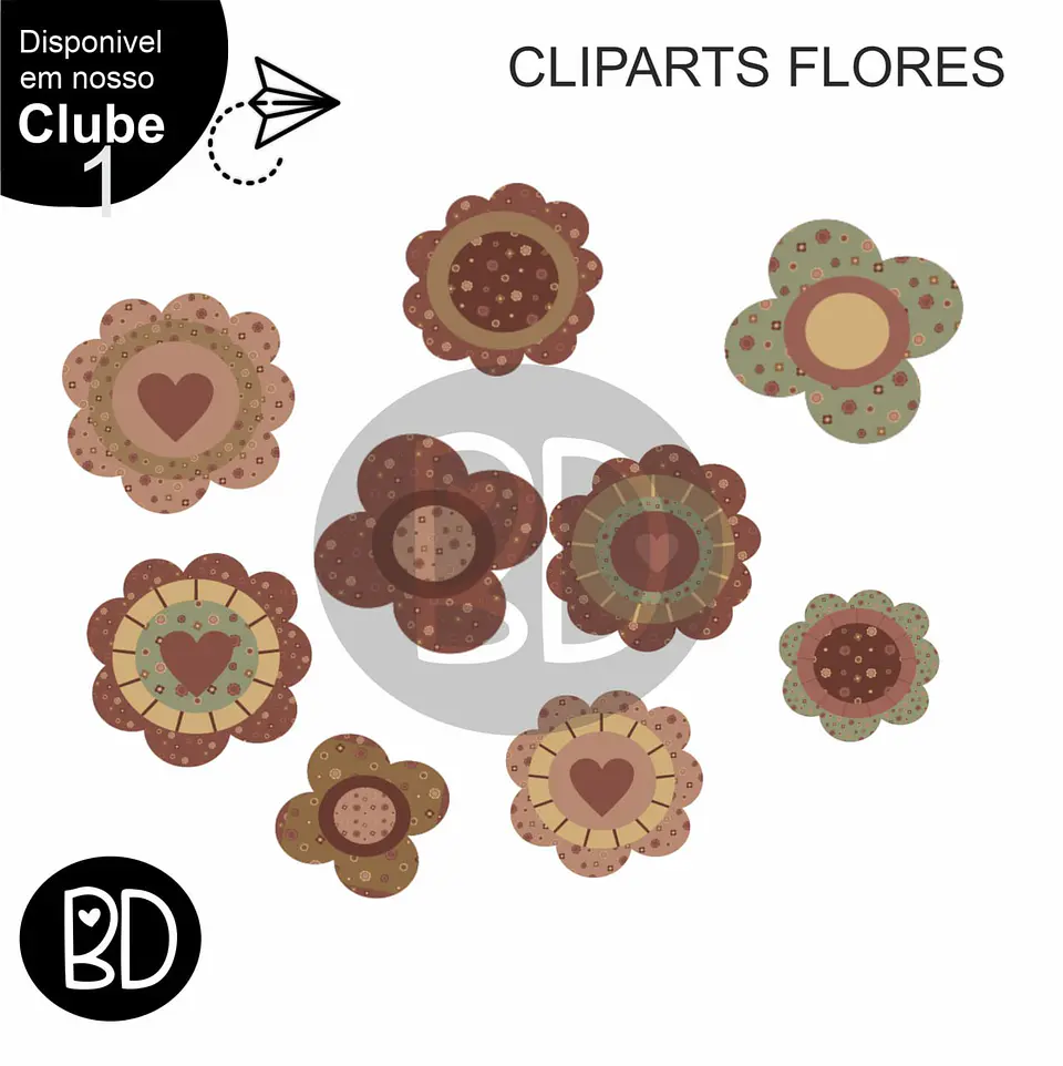 Kit Digital Cliparts Flores 1 1