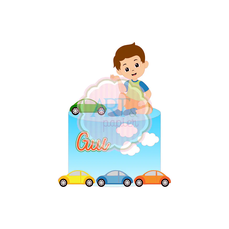 Arquivo de Corte Topo de Bolo Carro - Carrinhos 15 1