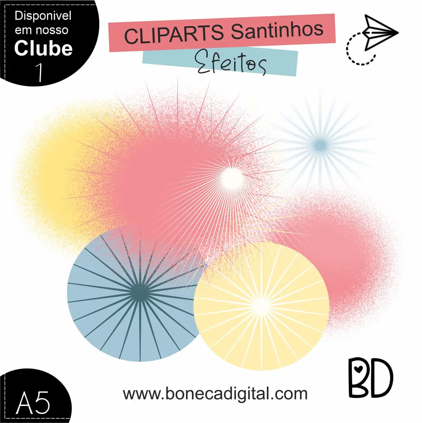 Kit Digital Santinhos Cliparts Efeitos 16 1