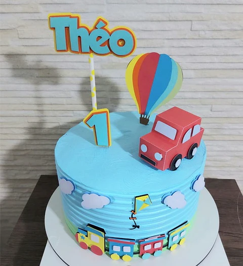 Arquivo de Corte Topo de Bolo Carro - Carrinhos 16