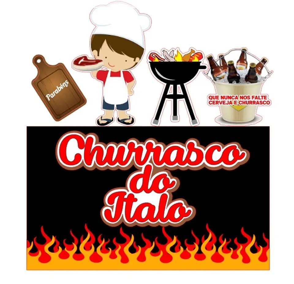 Arquivo de Corte Topo de Bolo Churrasco 5 1