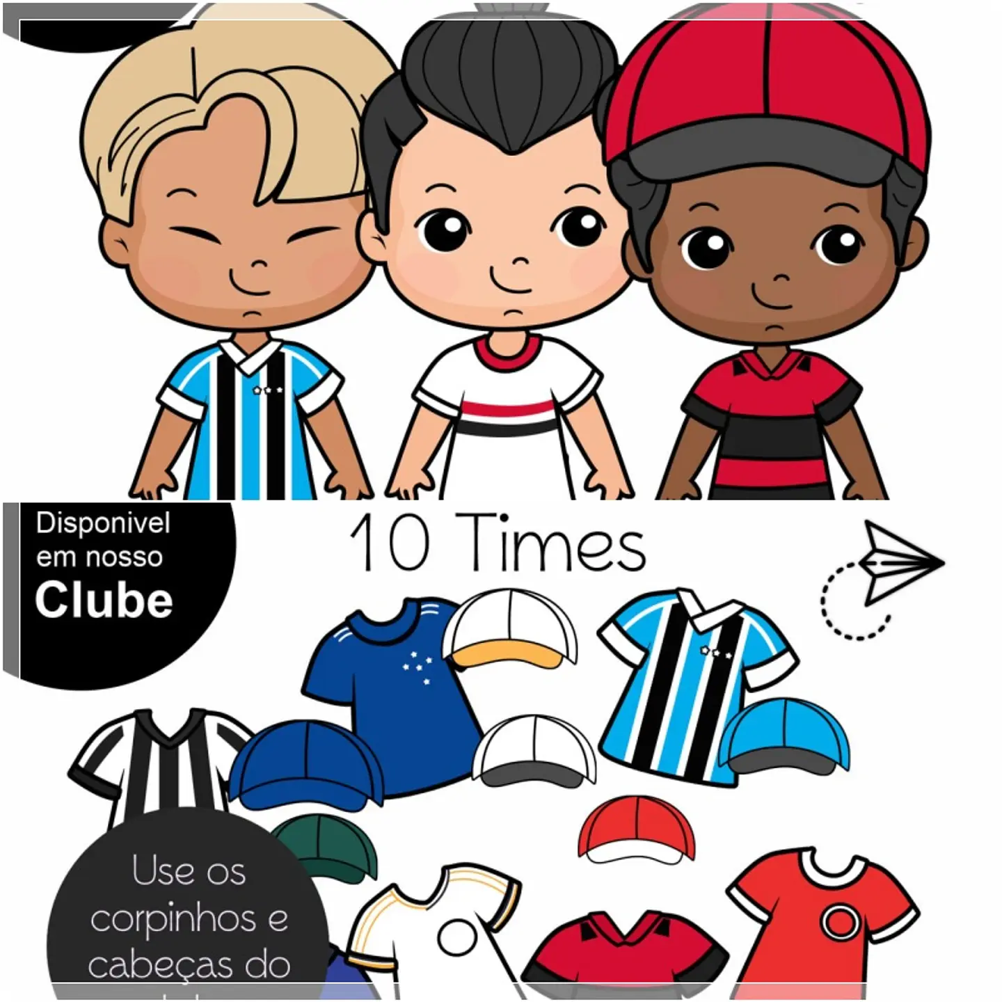 Kit Digital Kits Bd Camisa Times 2 1
