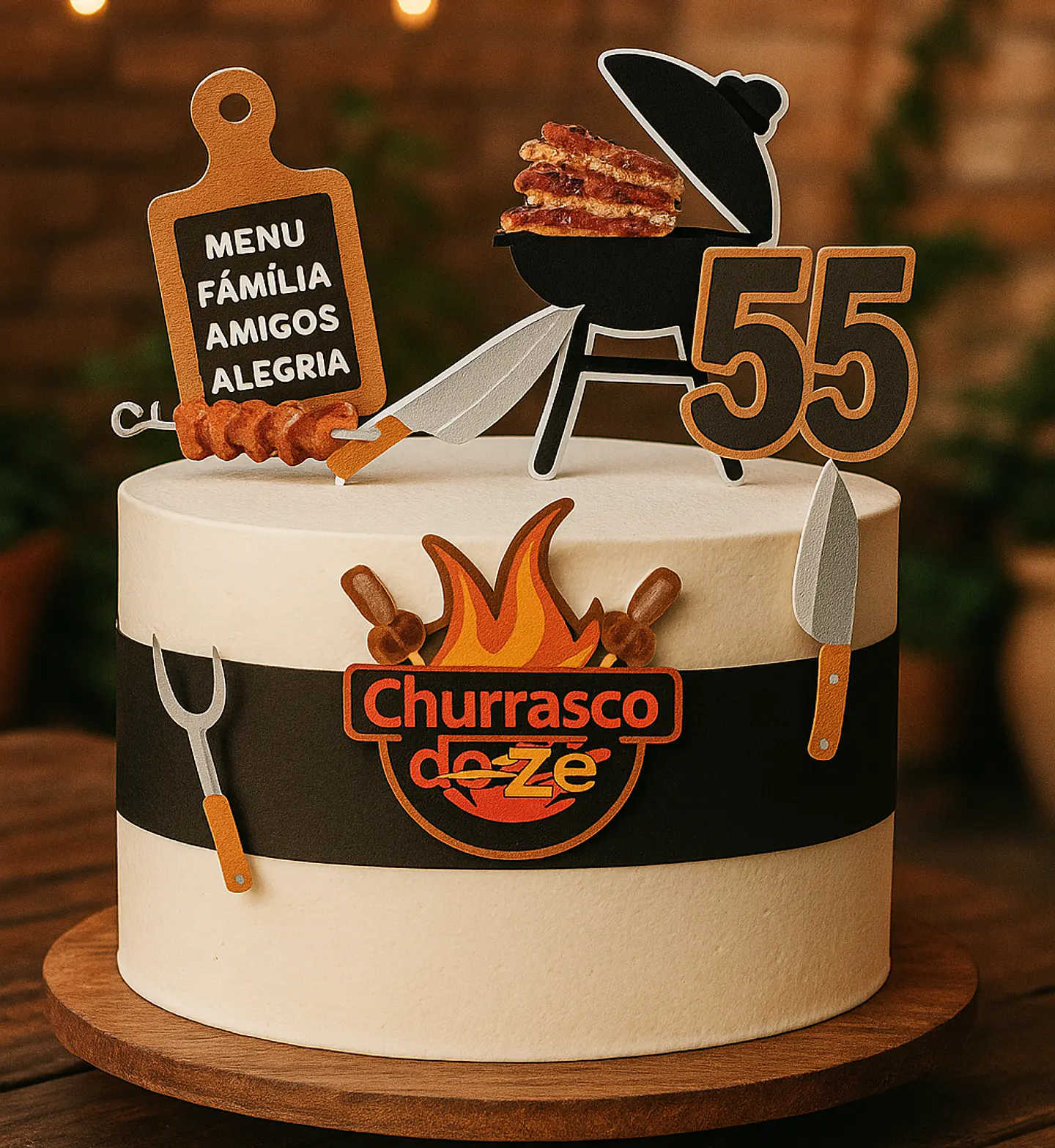 Arquivo de Corte Topo de Bolo Churrasco 27 1