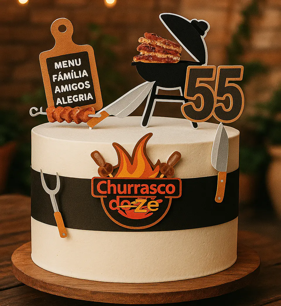 Arquivo de Corte Topo de Bolo Churrasco 27 1