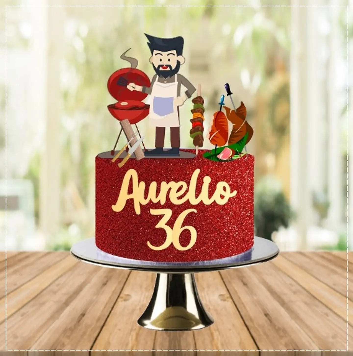 Arquivo de Corte Topo de Bolo Churrasco 18 1