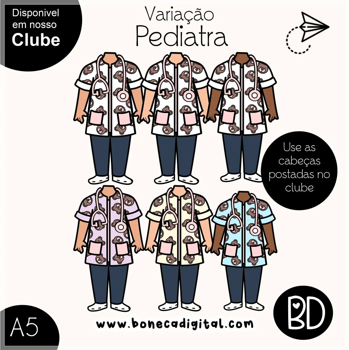 Kit Digital Kits Bd Pediatra Menina 33 1