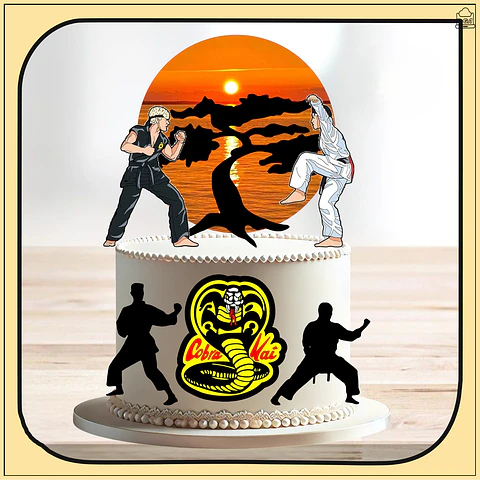 Arquivo de Corte Topo de Bolo Cobra Kai 2