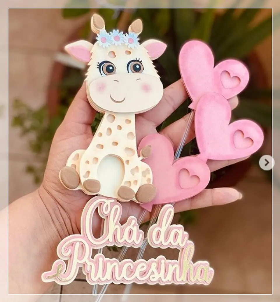 Arquivo de Corte Topo de Bolo Chá de Bebê 10 1