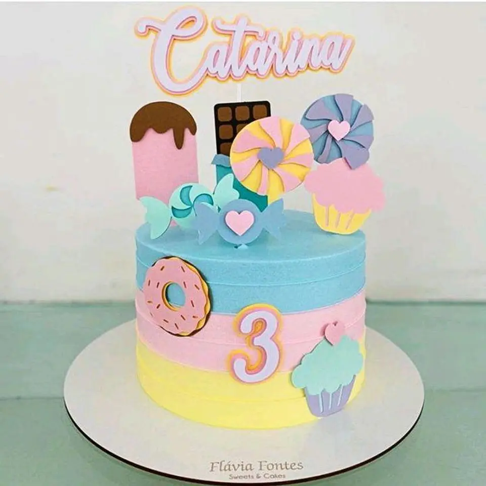 Arquivo de Corte Topo de Bolo Confeitaria - Doceria 45 1