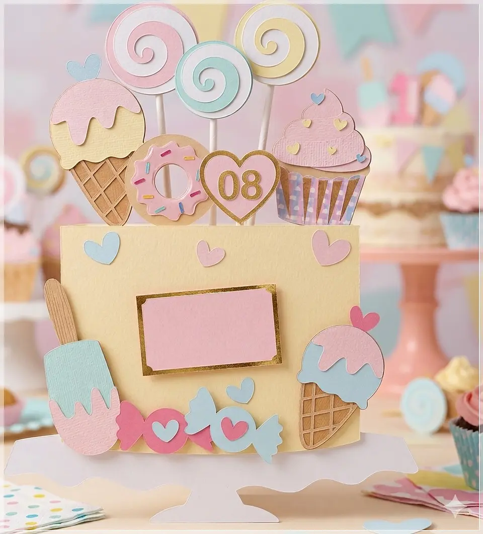 Arquivo de Corte Topo de Bolo Confeitaria - Doceria 70 1