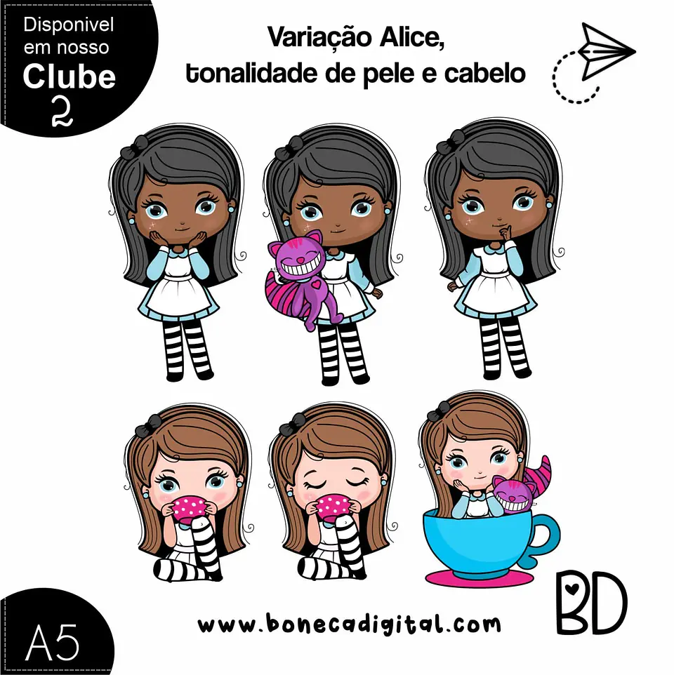 Kit Digital Variação Alice 85 1