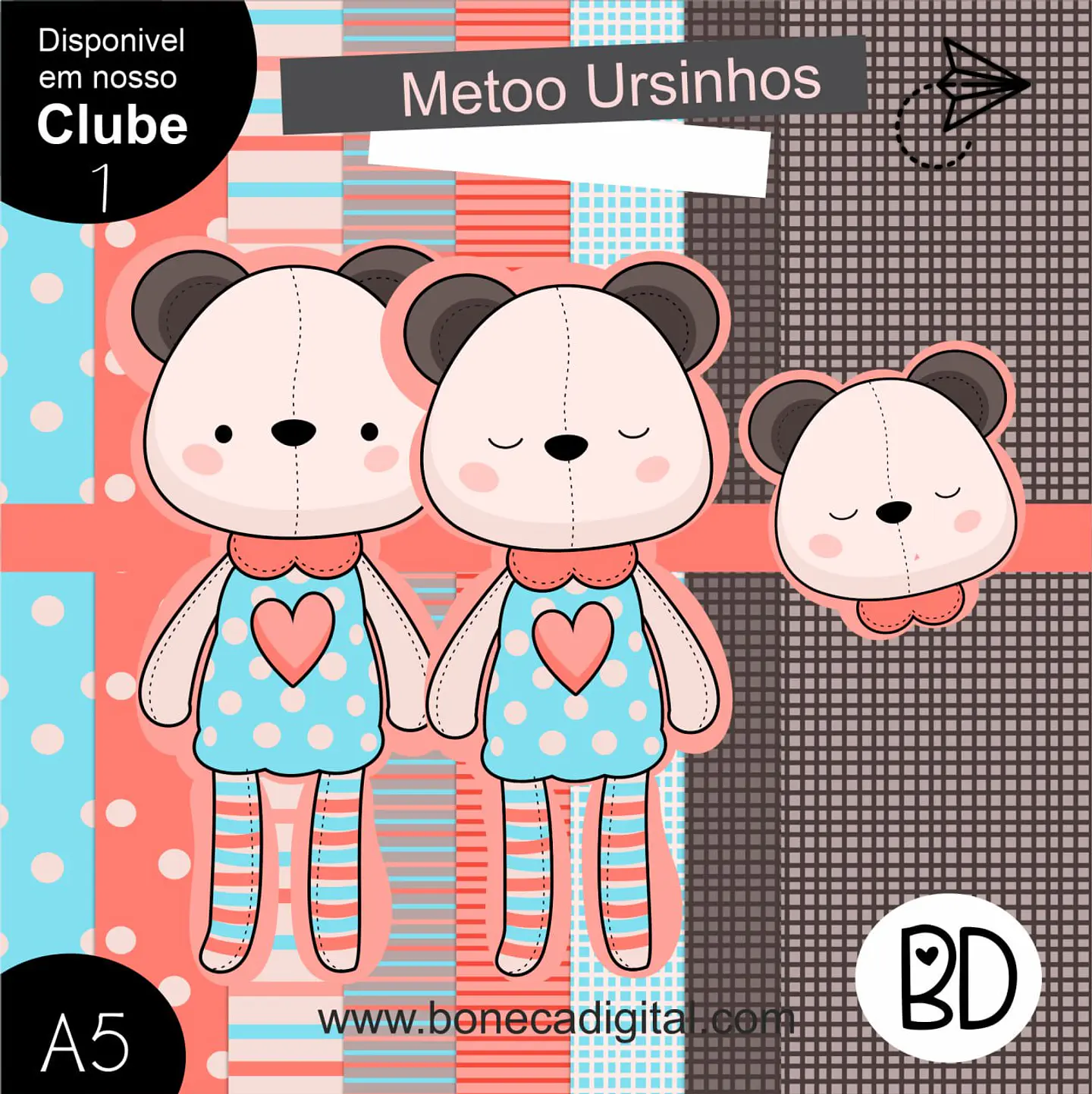 Kit Digital 44 Metoo Ursinho 2 1
