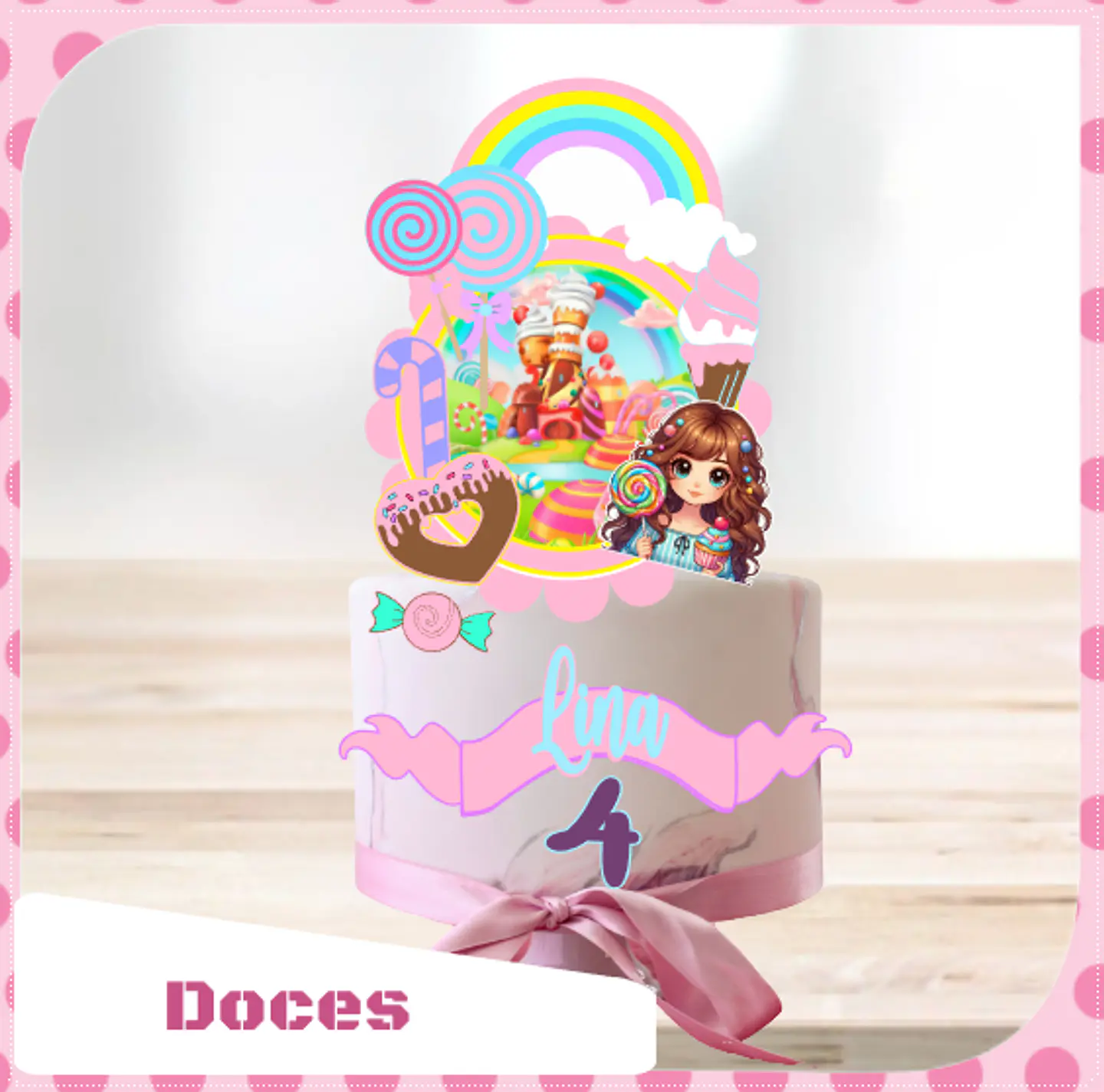 Arquivo de Corte Topo de Bolo Confeitaria - Doceria 63 1