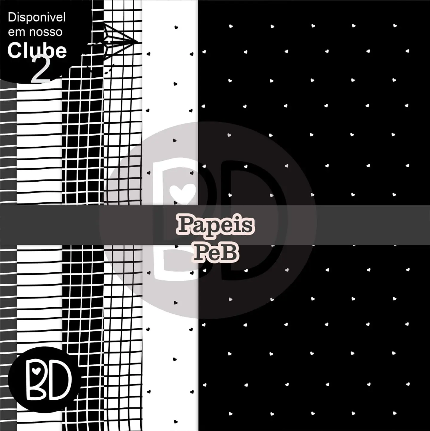 Kit Digital Papeispreto e Branco 17 1