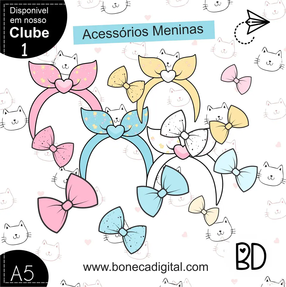 Kit Digital Cabelo Acessorios Menina 14 1