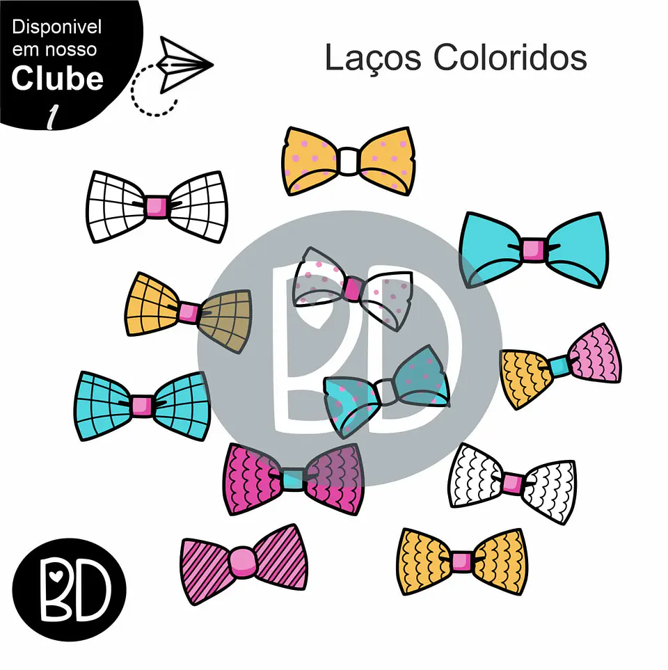 Kit Digital Laços para Bonecas 19 1