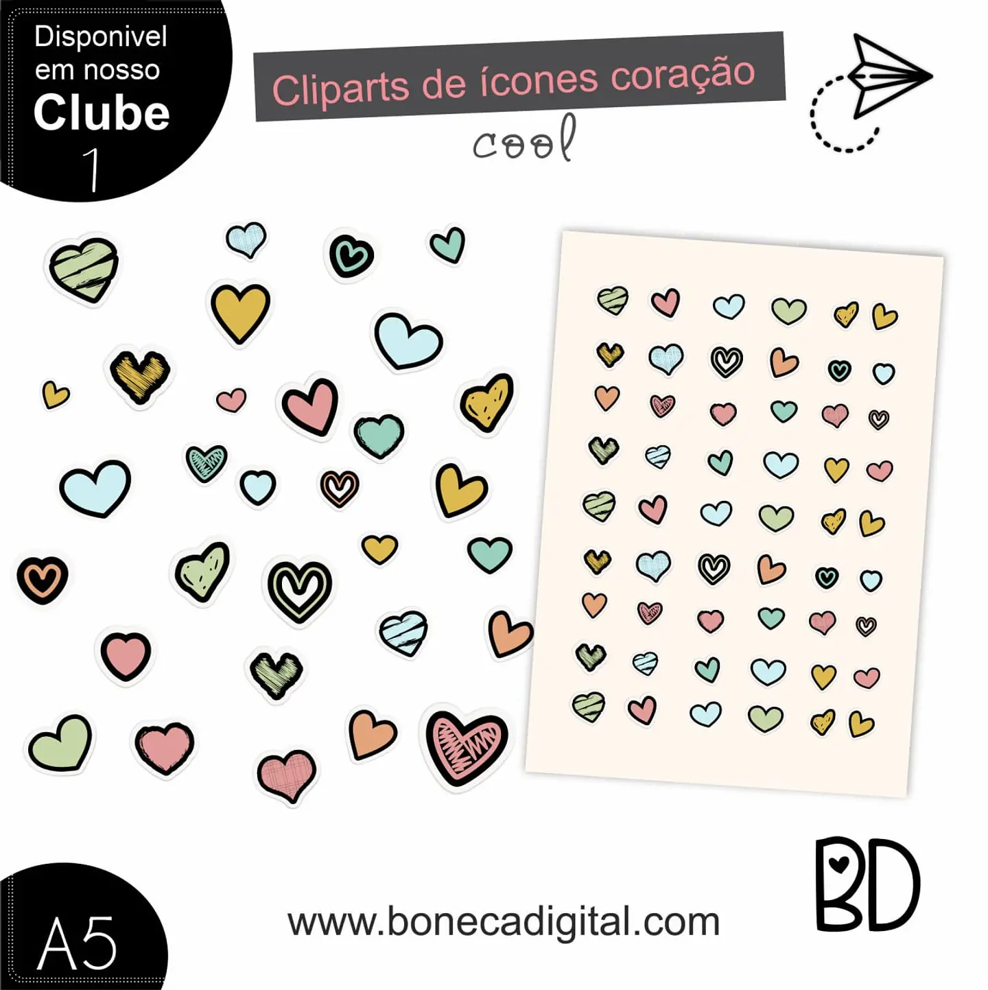 Kit Digital Coração 6 1
