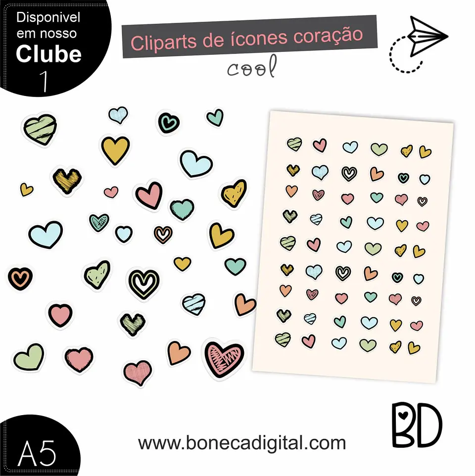 Kit Digital Coração 6 1