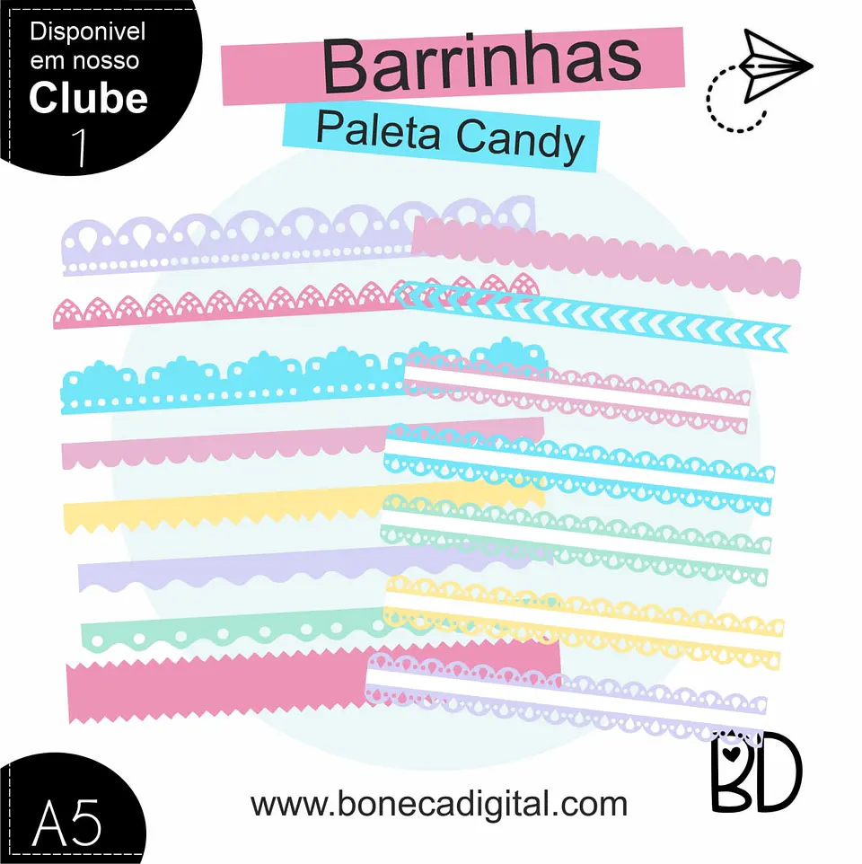 Kit Digital Barrinhas Paleta Candy 4 1
