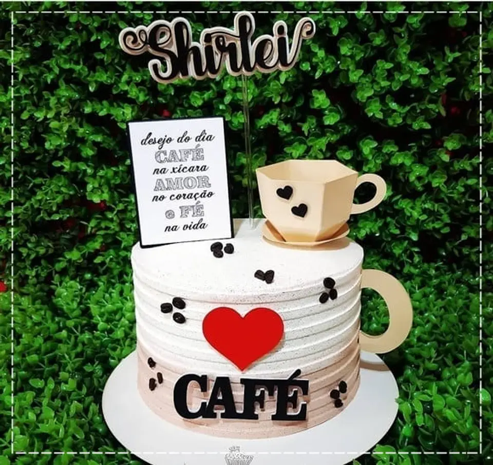 Arquivo de Corte Topo de Bolo Café Cafeteria 3 1