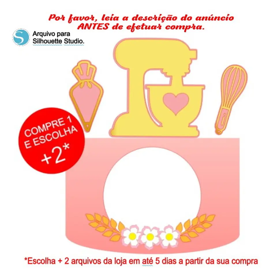Arquivo de Corte Topo de Bolo Confeitaria - Doceria 24 1