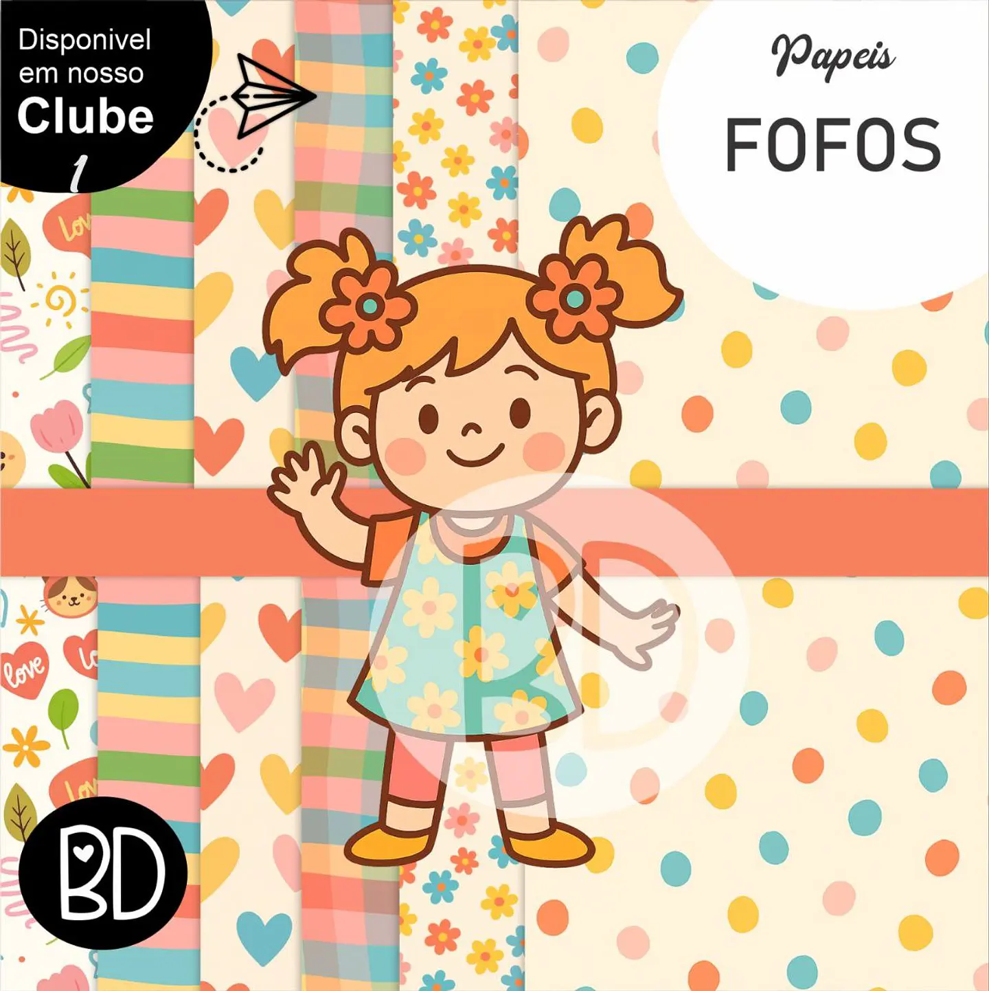 Kit Digital Papeis Fofos 17 1