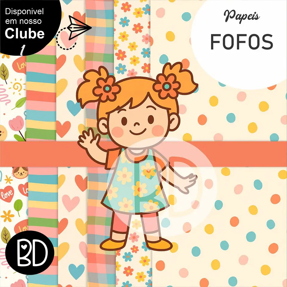 Kit Digital Papeis Fofos 17 1