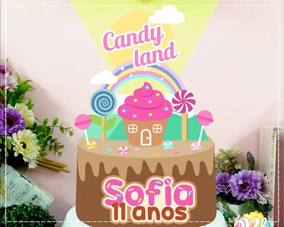 Arquivo de Corte Topo de Bolo Confeitaria - Doceria 43 1