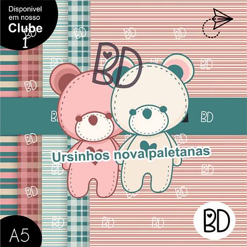 Kit Digital Ursinho Paleta de Cores 2 48
