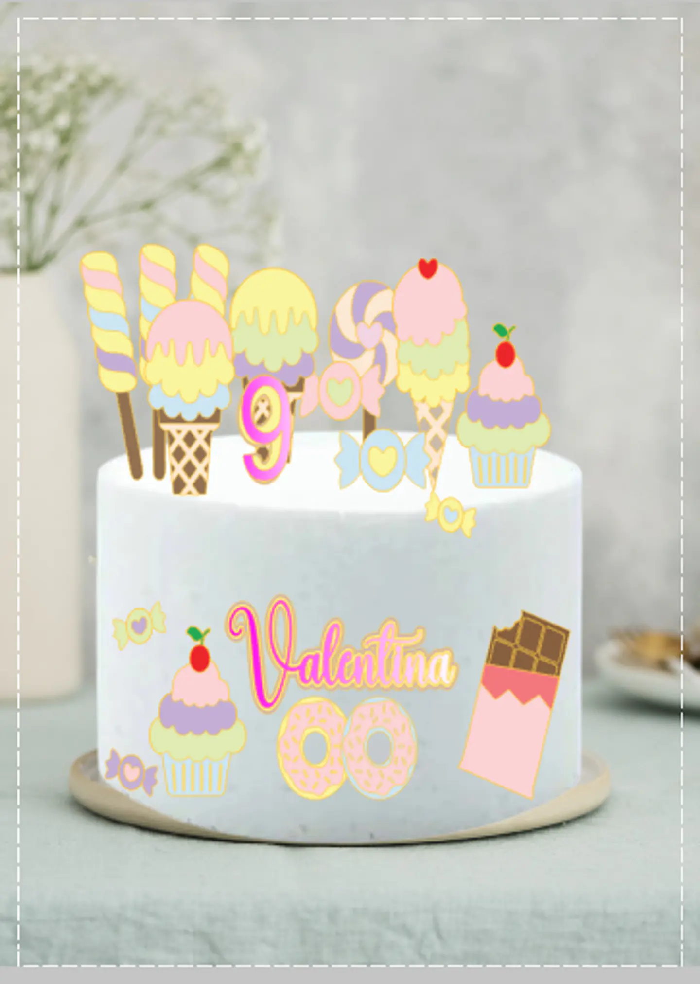 Arquivo de Corte Topo de Bolo Confeitaria - Doceria 2 1