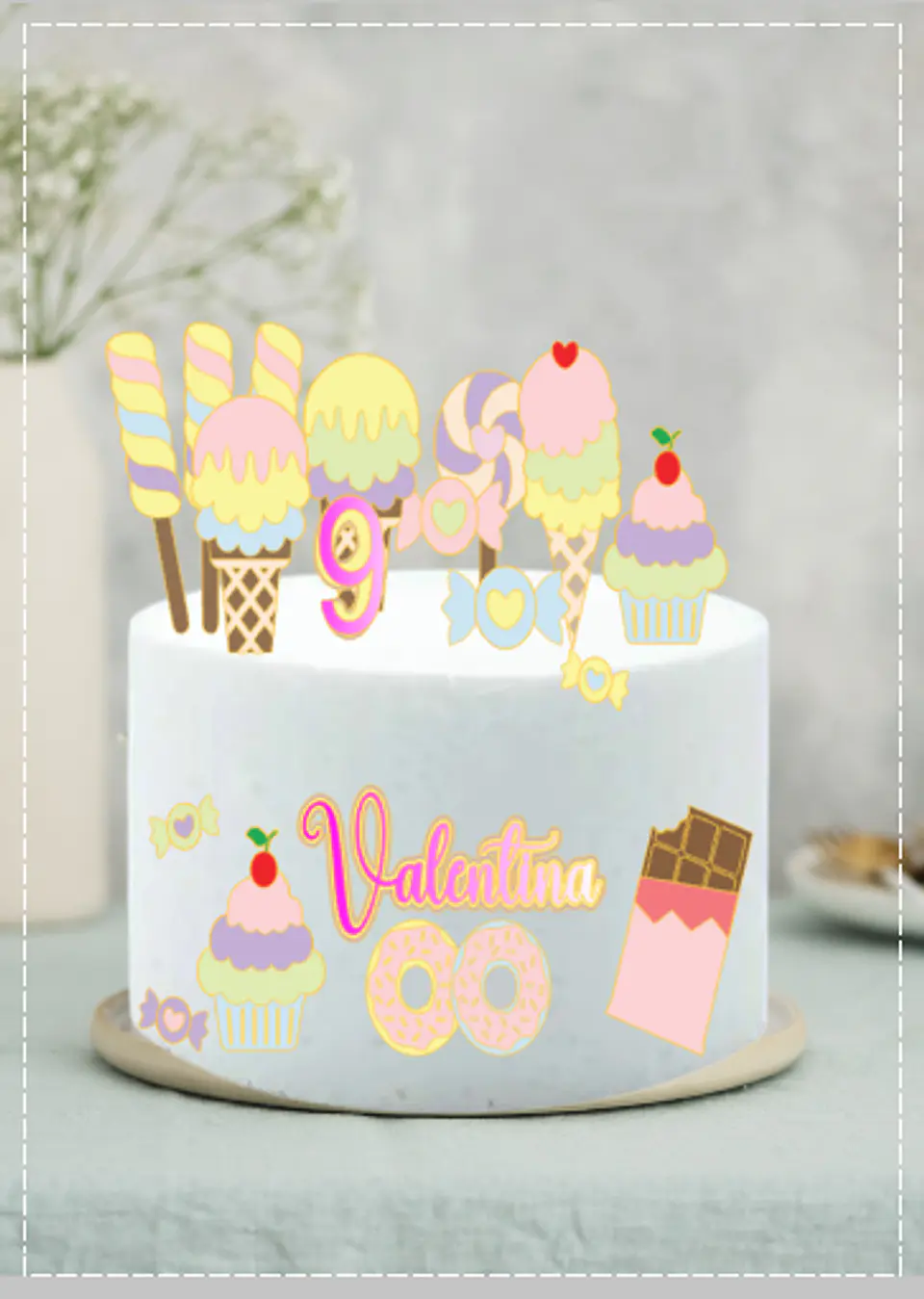 Arquivo de Corte Topo de Bolo Confeitaria - Doceria 2 1