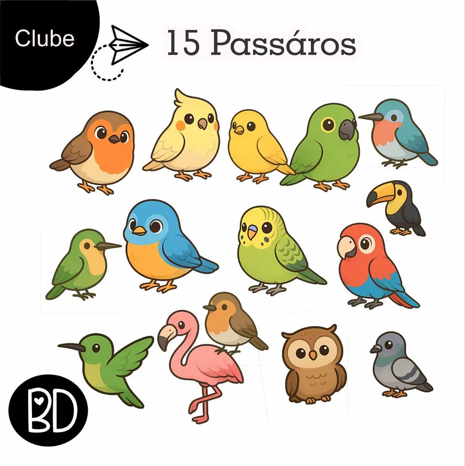 Kit Digital Passarinhos 45 1