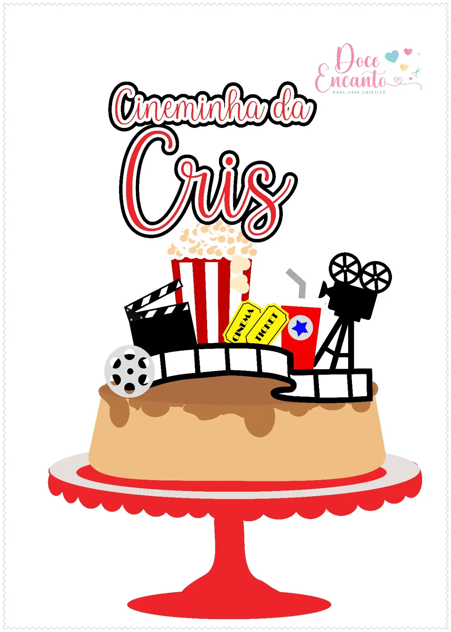 Arquivo de Corte Topo de Bolo Cinema - Hollywood 7 1