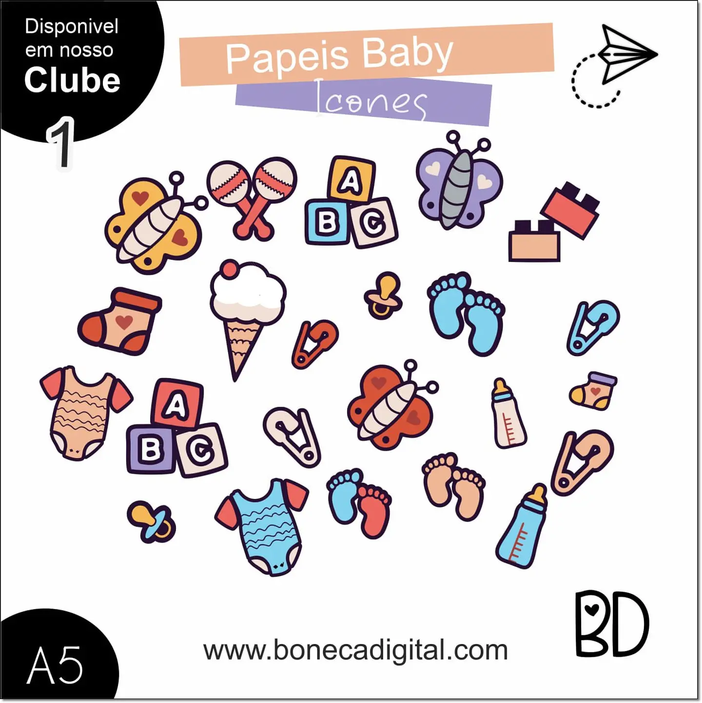 Kit Digital Baby Ícones 3 1