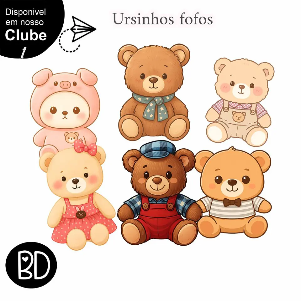Kit Digital Ursinhos Fofinhos 37 1