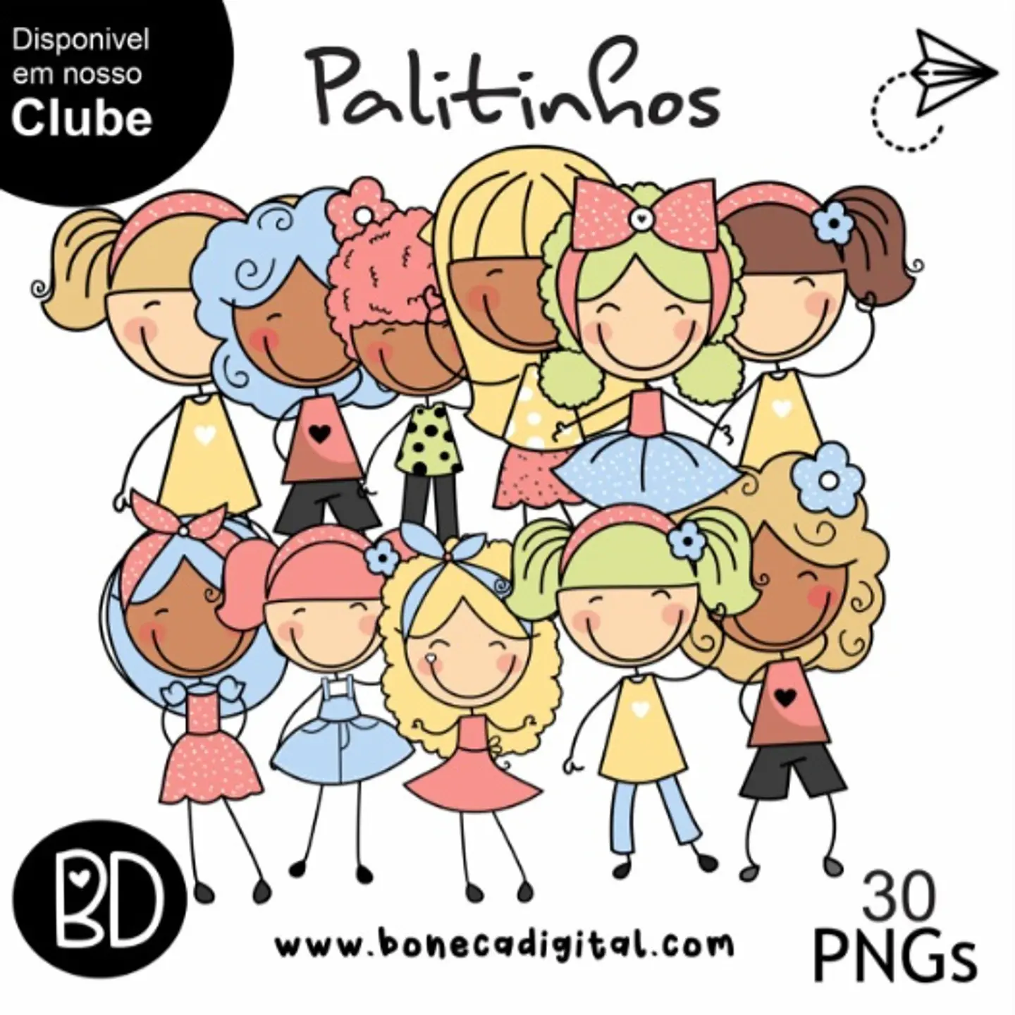 Kit Digital Palitinhos Clube 3 1