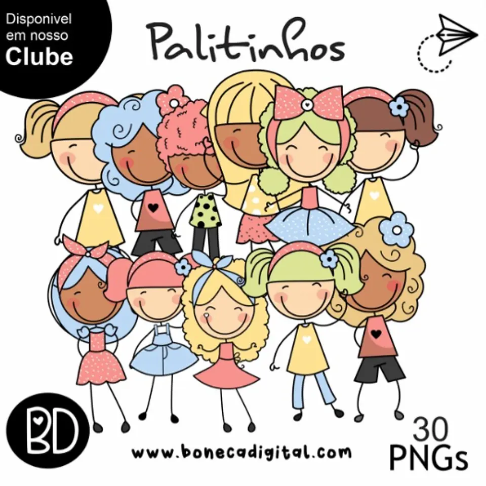Kit Digital Palitinhos Clube 3 1