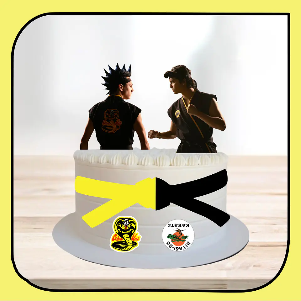 Arquivo de Corte Topo de Bolo Cobra Kai 3 1