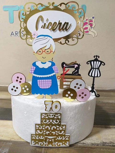 Arquivo de Corte Topo de Bolo Costura 12
