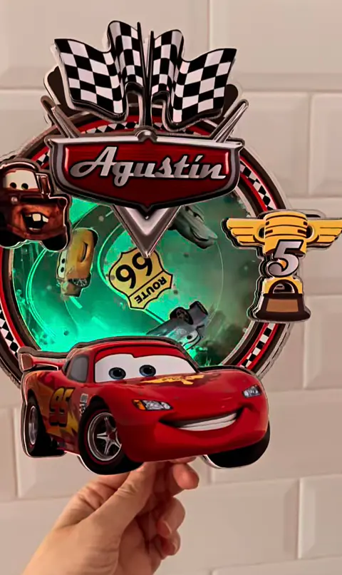Arquivo de Corte Topo de Bolo Carros Disney 30