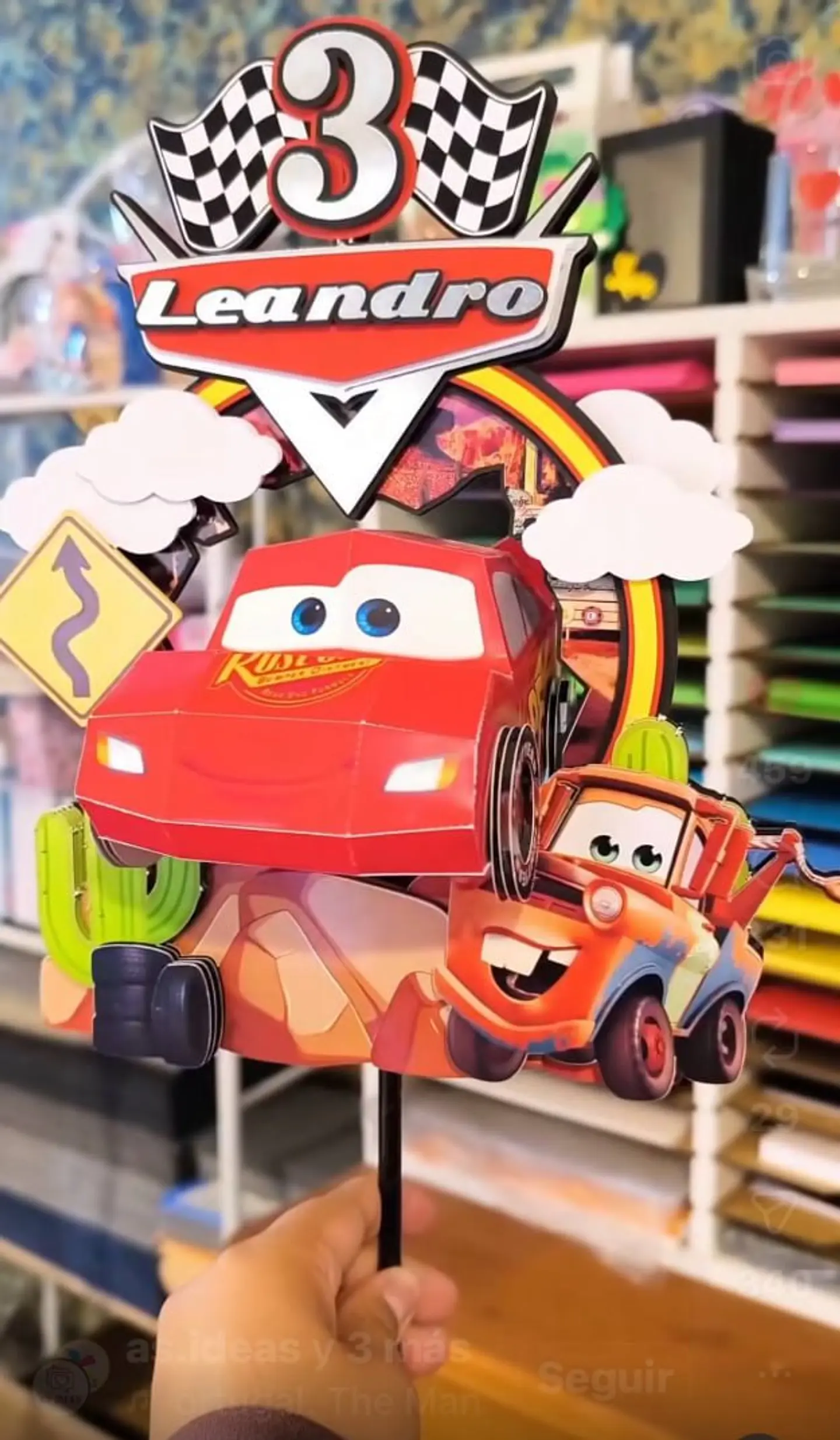 Arquivo de Corte Topo de Bolo Carros Disney 29 1