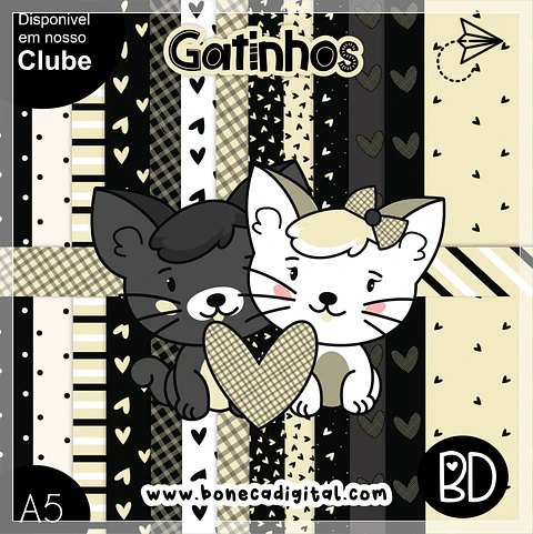 Kit Digital Gatinhos 16